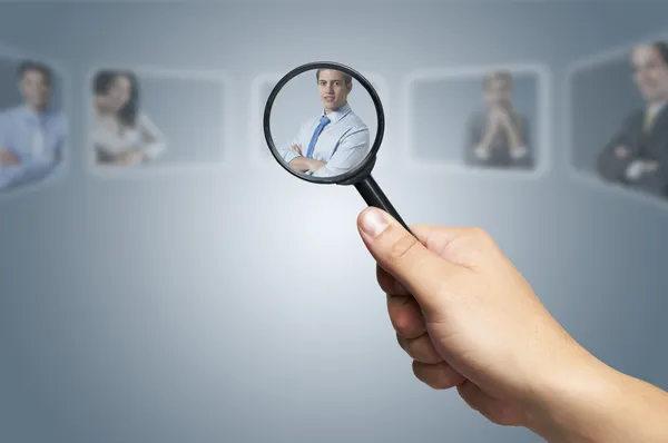 Human Resources concept: choosing the perfect candidate for the — Stock Photo, Image