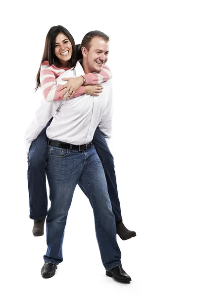 Jovem casal feliz — Fotografia de Stock