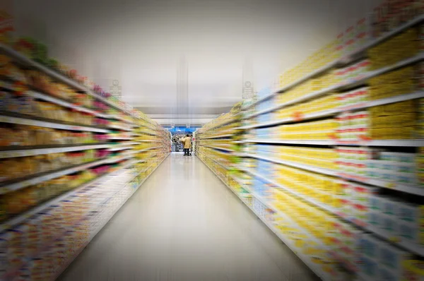 Shelves in the store. abstract — Stock Photo, Image