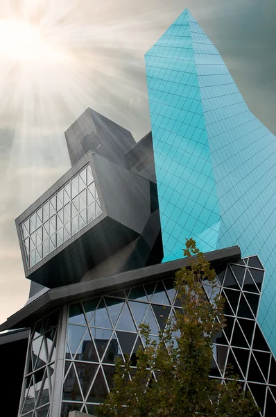 Modern futuristische gebouw — Stockfoto