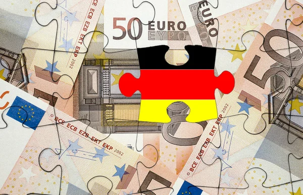 Koncepcja Europejskiego kryzysu finansowego: kryzys w Niemczech — Zdjęcie stockowe