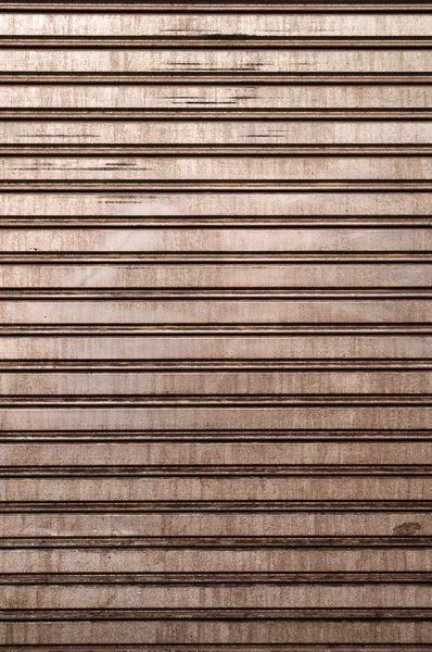 Metal roller shutter from shop — Stock Photo, Image