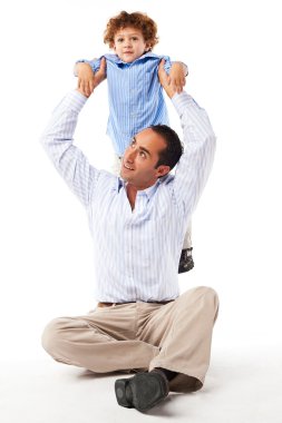 Mutlu aile: baba ve oğul