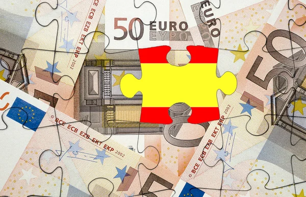 Concepto de crisis financiera europea: Crisis en España — Foto de Stock