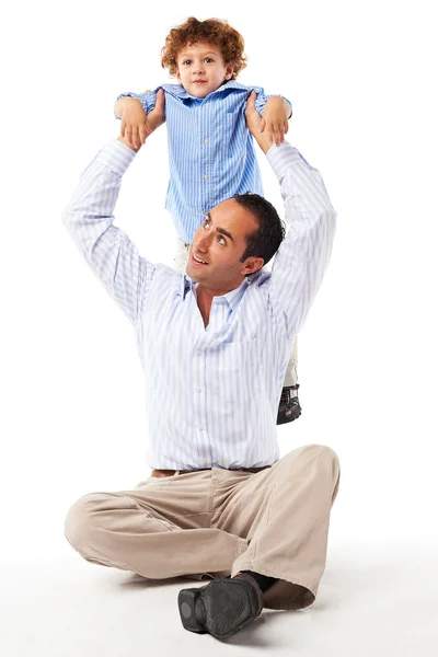 Familia feliz: padre e hijo —  Fotos de Stock