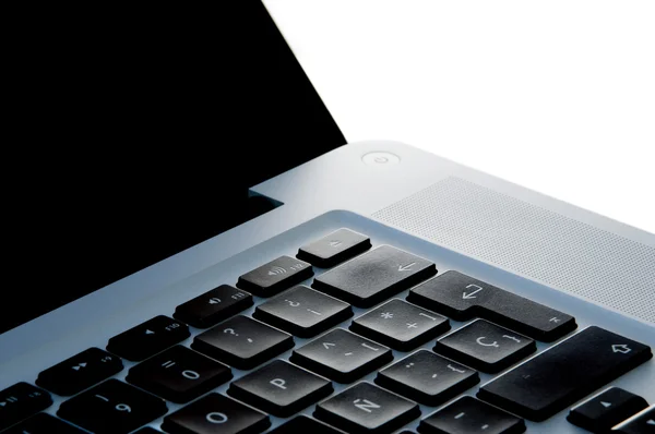 Laptop keyword closeup — Stock Photo, Image