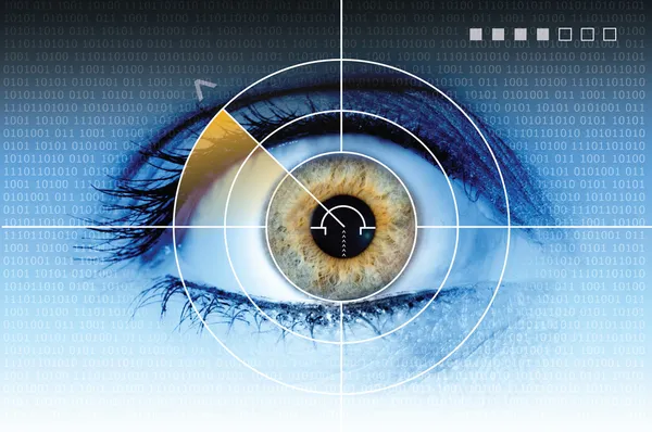 Technology eye scan radar — Stock Photo, Image