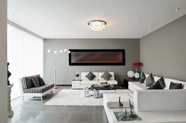 Design interiéru: obývací pokoj — Stock fotografie