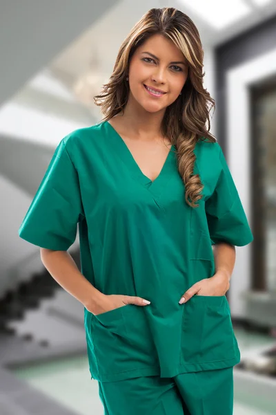 Uśmiechnięta kobieta medyczny lekarz — Zdjęcie stockowe