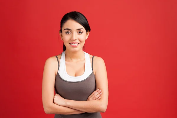 Joven mujer fitness — Foto de Stock