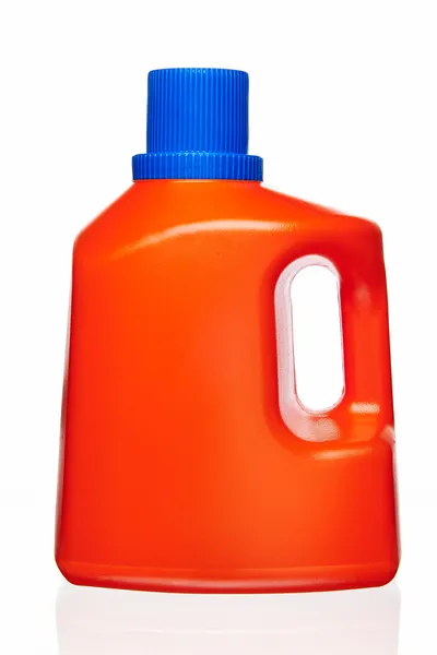 Red detergent container. — Stock Photo, Image
