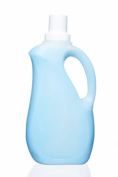 Jasny niebieski pojemnik detergentów. — Zdjęcie stockowe
