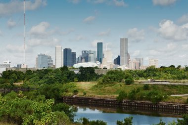 Houston, texas. Skyline yaz gün