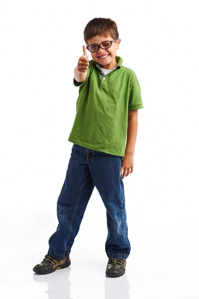 Successful little boy — Stock Photo, Image