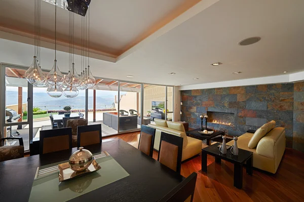 Interior design: Big Modern Living room — Stock Photo, Image