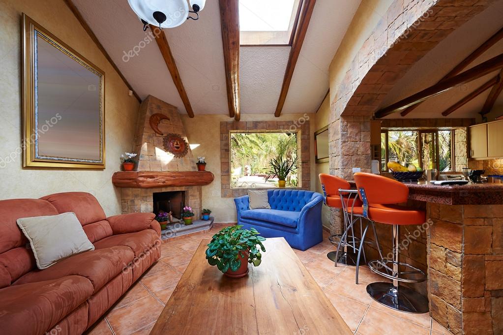 Interior design: living room and kitchen Stock Photo by ©scornejor 32854157