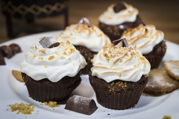 Marshmallow Cupcakes — Stockfoto