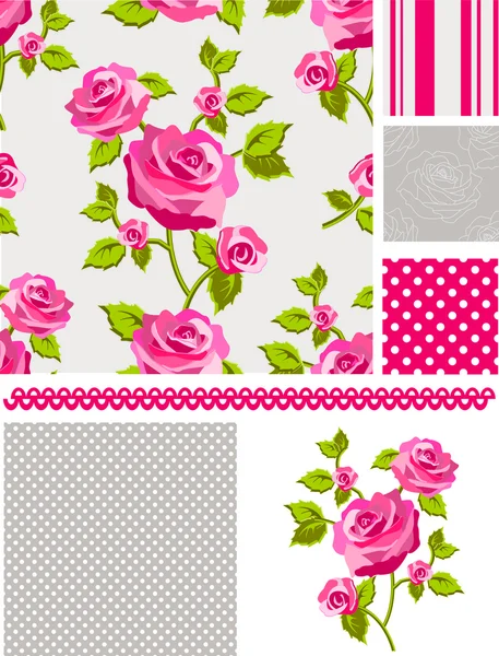 Rosepattern6 Royalty Free Stock Vectors