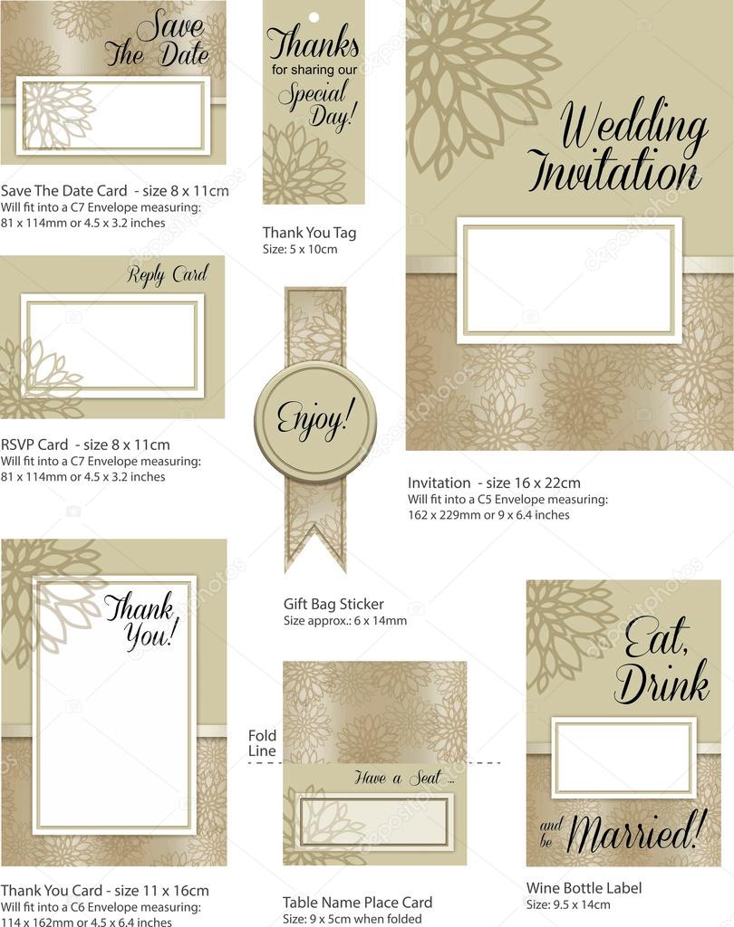 Floral Wedding Stationery Template