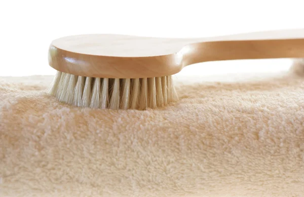 vücut fırçasıyla havlu