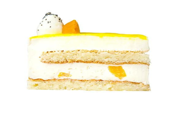 Cheesecake με φρούτα — Φωτογραφία Αρχείου