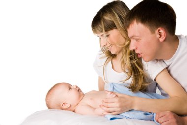Yung annem ve babam onların küçük bir çocuk ile