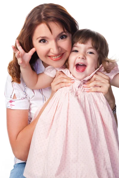 Mãe e filha felizes — Fotografia de Stock