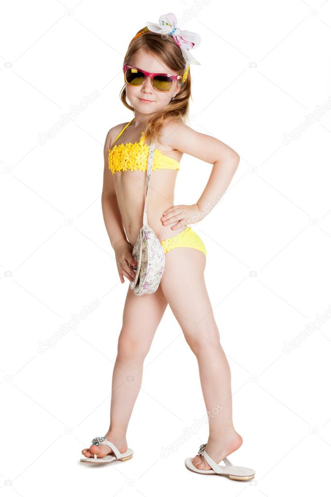 girl wearing swimsuit