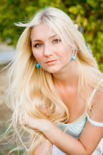 Beautiful blonde woman — Stock Photo, Image