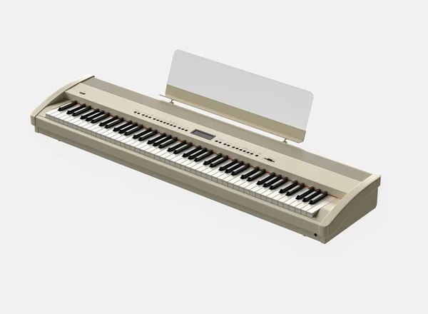 Piano digital isolado em branco — Fotografia de Stock