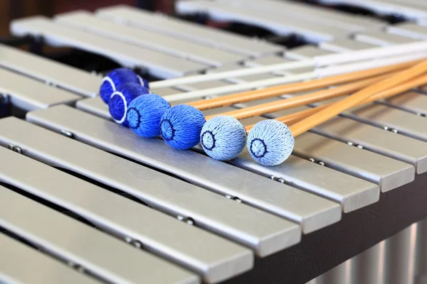 Keyboard Vibraphone dengan mallet — Stok Foto