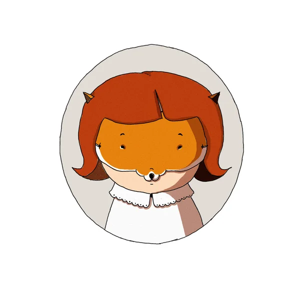 teken meisje fox