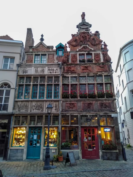 Hermosos Edificios Históricos Coloridos Ciudad Gante Bélgica — Foto de Stock