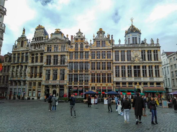 Grand Place Plaza Central Bruselas Bélgica — Foto de Stock