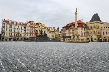 25,000 crosses on Old Town Square in Prague for the victims of covid-19 in the Czech Republic