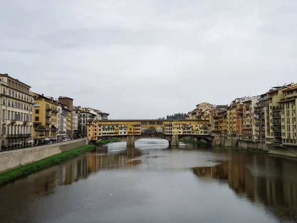 Touristische Ziele Ponte Vecchio Florenz Italien — Stockfoto