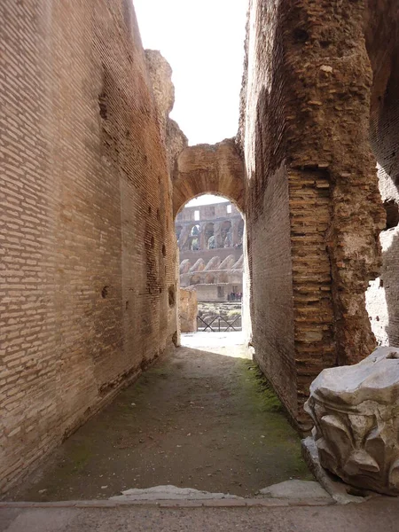 Old Roman Buildings Detail Roman Coliseum — Stock Photo, Image