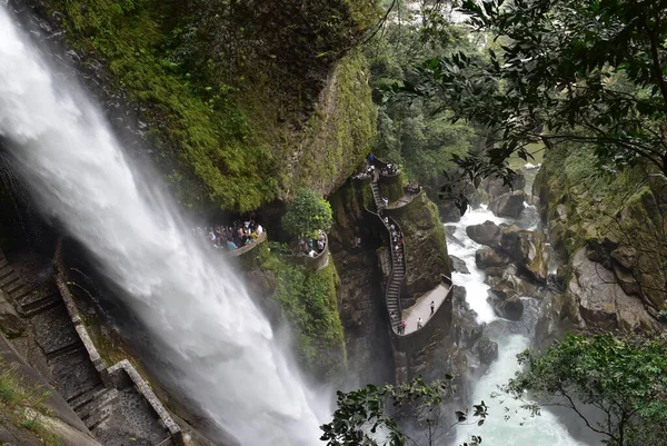 Stunning Landscape Pailon Del Diablo Ecuador — ストック写真