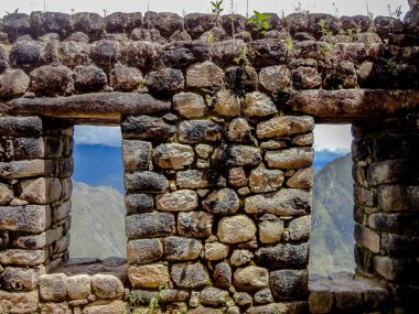 Machu Picchu 'daki İnka binaları