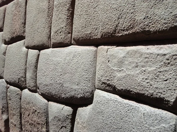 Stenen Van Een Inca Muur — Stockfoto