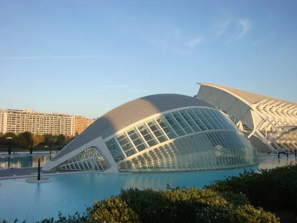 Turistdestinationer Valencia Spanien City Arts Sciences - Stock-foto