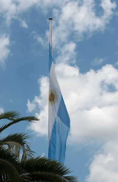 Argentinian Blue White Flag — Photo