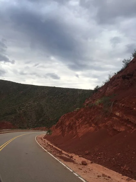 Zweispurige Autobahn Nordwesten Argentiniens — Stockfoto
