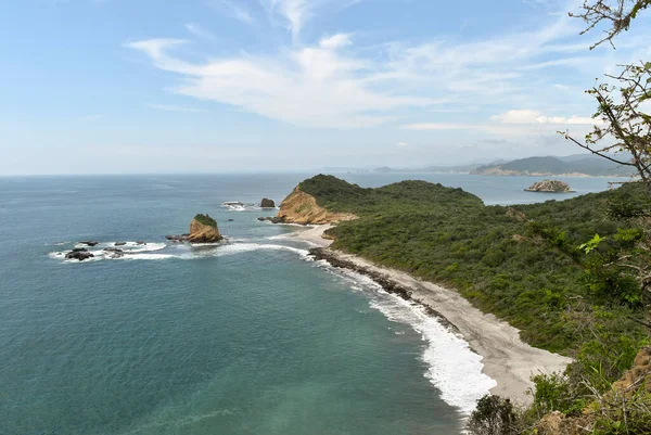 Landschaft Strand Von Los Frailes Ecuador Stockfoto