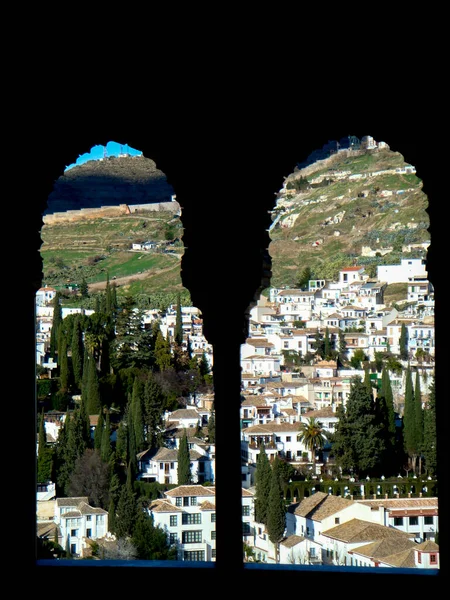 Alhambra Daki Arap Etkisinin Mimarisi — Stok fotoğraf