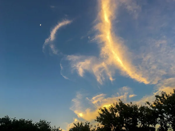 Nuvens Brancas Céu Azul — Fotografia de Stock