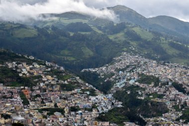 El Panecillo, Quito, Ekvador manzarası