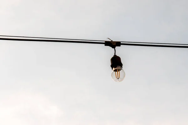 Hängende Led Lampe Außenbeleuchtung — Stockfoto