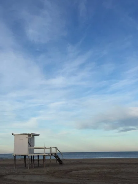 Ναυαγοσώστης Πύργος Μια Αργεντίνικη Παραλία — Φωτογραφία Αρχείου