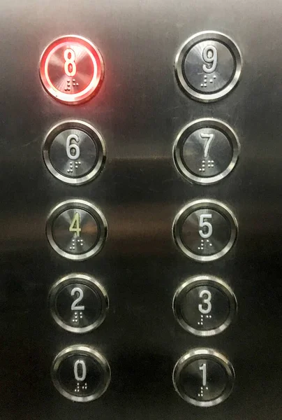 Button panel of an elevator